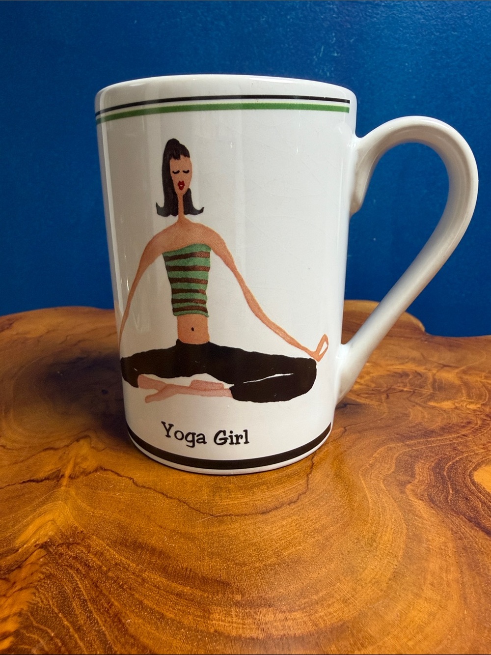Collectible Melissa Gitelman Yoga Girl Ceramic 12oz Mug